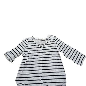 Classic Black and White Button-Up Shirt